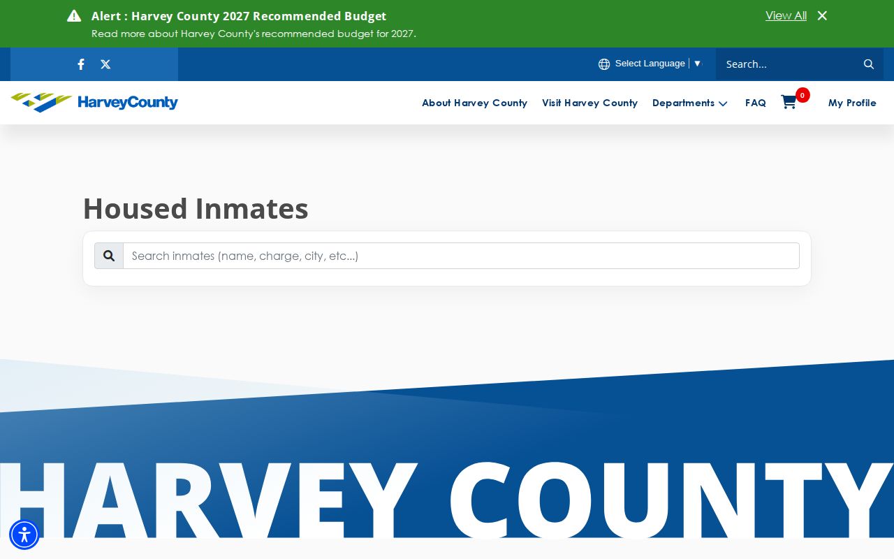 Harvey County released inmate mugshot source on current housed roster